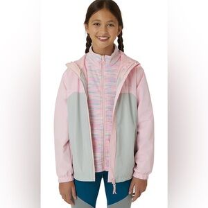 Youth Girls Eddie Bauer Kids Jacket (Pink & Gray)